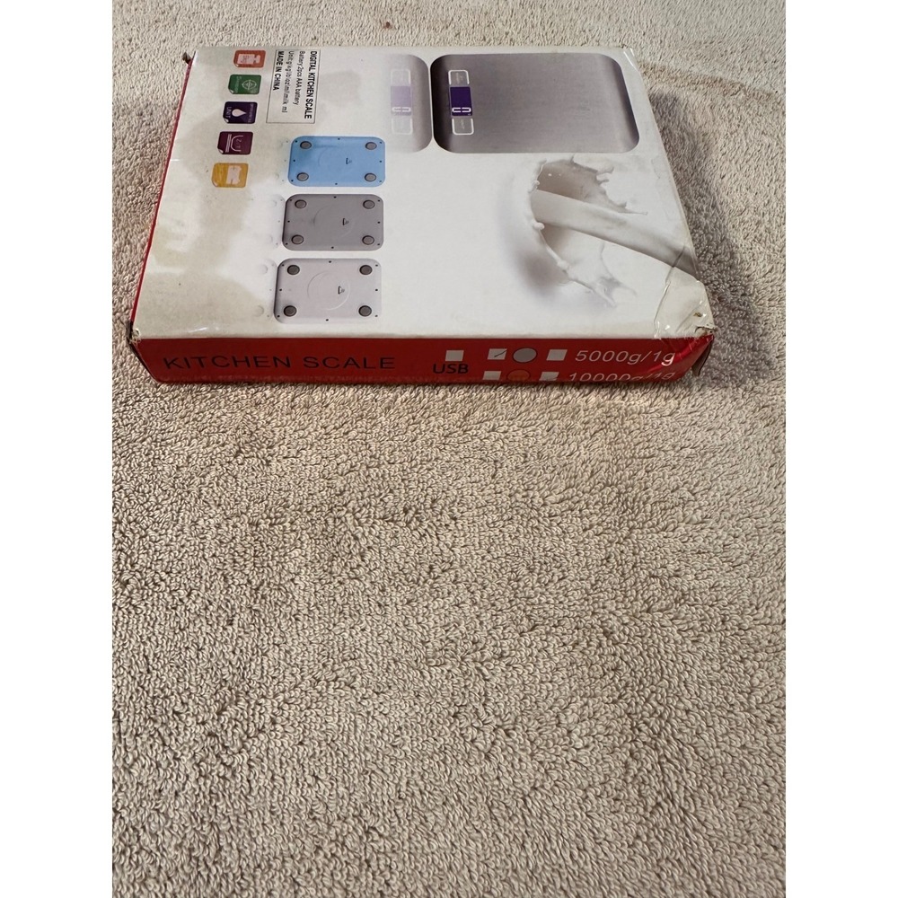 Digital Kitchen Food Scale 5kg/1g Stainless Steel Slim Design New - Picture 10 of 10